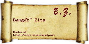 Bangó Zita névjegykártya